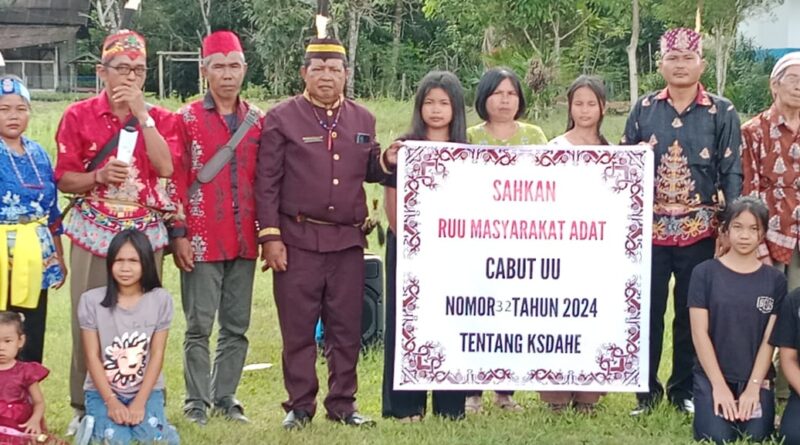 Aksi Solidaritas Di Tumbang Malahoi: Masyarakat Adat Desak Pengesahan RUU Masyarakat Adat